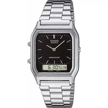 Casio Steel Black Duo Эти часы мужские AQ-230A-1DMQYES