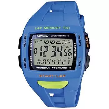 CASIO STW-1000-2JH [ФИЗИЧЕСКИЕ (Многодиапазонный6)] Часы Square Watch Blue Resin Digital