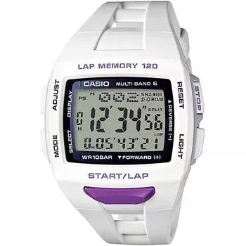 CASIO STW-1000-7JH [ФИЗИЧЕСКИЕ (Многодиапазонный6)] Квадратные часы из белой смолы цифровые
