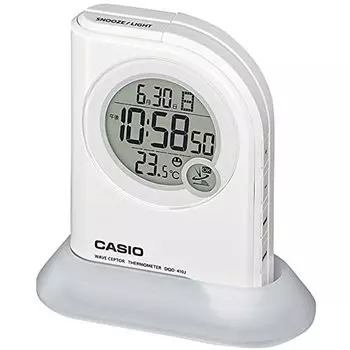 Casio Светодиодный светильник высокой яркости (Функция фонарика) Температурный дисплей с радиоцифровыми часами DQD-410J-7JF