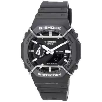 Casio Tone-on-Tone G-Shock Analog Digital Black Dial Quartz GA-2100PTS-8A GA2100PTS-8 200M Мужские часы