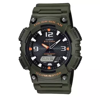 Casio Tough Solar Ana-Digi Quartz Watch AQ-S810 Series Men s Overseas Model (Military Green AQ-S810W-3AV)