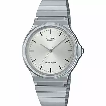 CASIO Uni взрослые аналоговые кварцевые часы серебристые