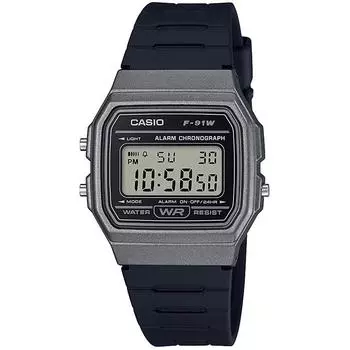 [Casio] Унисекс кварцевые часы F-91WM-1B металлик серый дешевые Casio [Параллельный импорт]