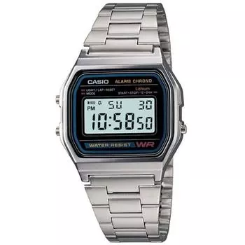 Casio унисекс металлические цифровые часы класса люкс A158WA-1DF / CASIO