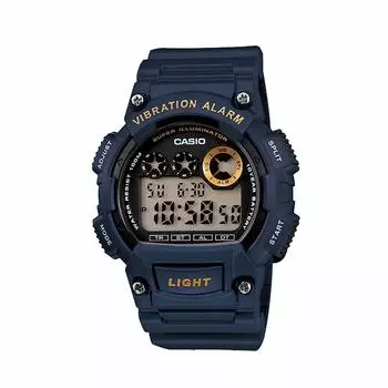 Casio Вибрационный будильник Цифровые часы CASIO Часы Начальная школа Младшая средняя школа Легкий вибрационный будильник W-735H-2A Дети, студенты, студенты, мужчины,