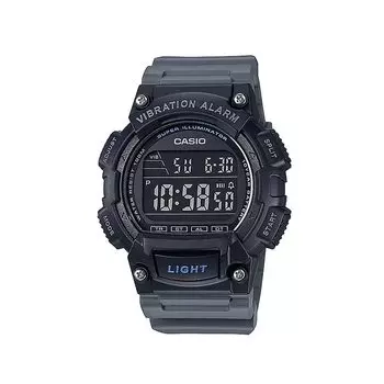 Casio Vibration Alarm Digital Watch CASIO Watch Начальная школа Младшая средняя школа Вибрация W736H-8B Дети, Студенты, Студенты, Мужские,