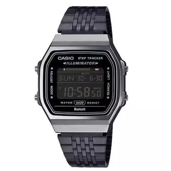 CASIO Vintage/Bluetooth/Шаговый трекер серебристо-стальной черный цвет ABL-100WEGG-1B чёрный