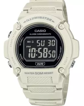 Casio W219HC series digital watch 50M WR LED illuminator 100 SEC chronograph SEC stopwatch Daily alarm Hourly signal Auto calendar 7 Men s