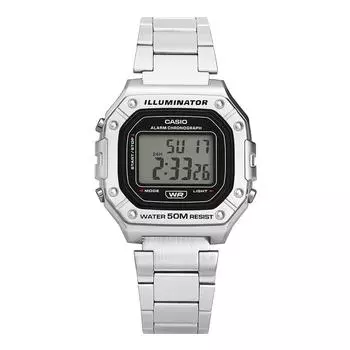 Casio W 218hd 1avdf W 218hd 1a Цифровые винтажные классические публичные металлические часы W-218HD-1AVDF