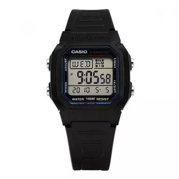 CaSio W 800h 1avdf W 800h 1a цифровые квадратные спортивные солдатские мужские часы из ПУ W-800H-1AVDF