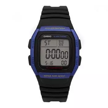 Casio W 96h 2avdf W 96h 2a цифровые квадратные универсальные уретановые часы W-96H-2AVDF
