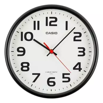 CASIO Wall Clock Black Diameter Analog Can Be Used as a Stand Radio-controlled 21.6cm IQ-800J-1JF