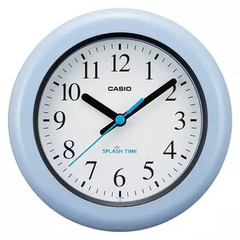 CASIO Wall Clock Blue Moisture Proof Dust Proof Splash Time IQ-180W-2JF