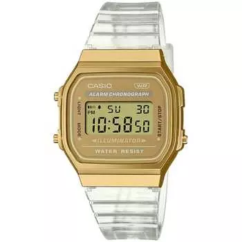 Casio watch A168XESG-9AJF unisex adult skeleton x gold
