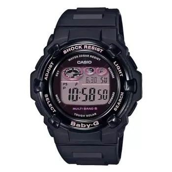 Casio Watch Babygie [] Radio Solar Super Illuminator Type (High Brightness LED Light) BGR-3000UCB-1JF Women s Black