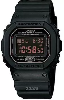 CASIO Watch MAT BLA RED EYE Matte Black Red Eye Casio/G-SHOCK DW-5600MS-1 Men s [Item]