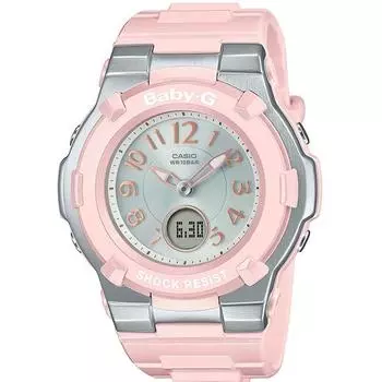 CASIO Women s Baby-G BGA-1100-4B2JF [BABY-G BGD-1100 Renewal] Round Watch Pink Digital Analog