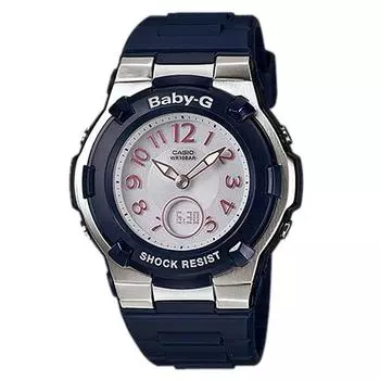 CASIO Women s Baby-G BGA-1100-2BJF [Baby-G MULTIBAND6] Round Watch Black Stainless Digital Analog