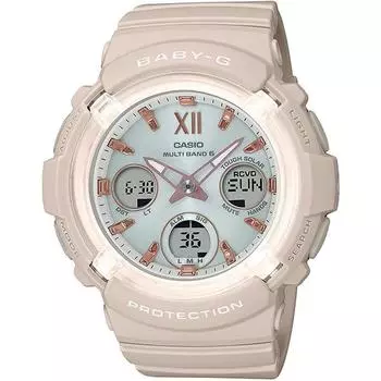 CASIO Women s Baby-G BGA-2800-4A2JF [BABY-G Radio Wave Solar Model Smokey Pink Beige] Round Watch