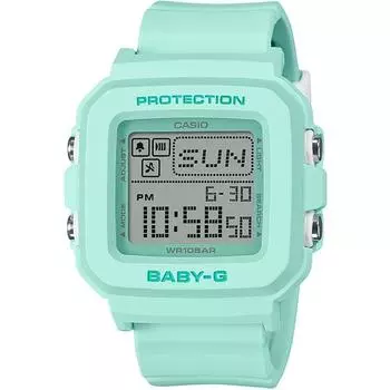 CASIO Women s Baby-G BGD-10-3JF [BABY-G Square Face Digital Watch] Square Watch Green Resin Digital