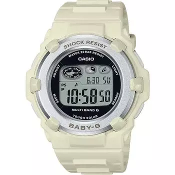 CASIO Women s Baby-G BGR-3003NC-7JF [BABY-G Round Face Digital Model] Round Watch White Digital