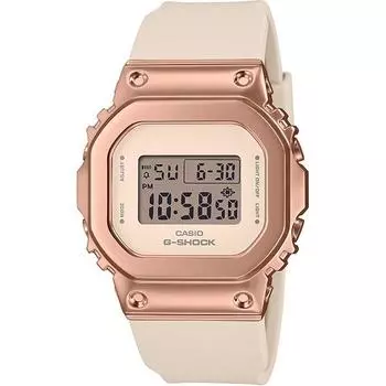 CASIO Women s G-SHOCK GM-S5600UPG-4JF [G-SHOCK Compact Series Metal5600] Square Watch Beige Digital