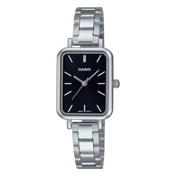 Casio Женские квадратные часы с металлическим ремешком LTP-V009D-1E