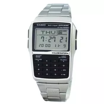 Casio Youth Digital Data Bank 5 Alarm Multi-Lingual DBC-32D-1ADF DBC-32D-1 Мужские часы серый