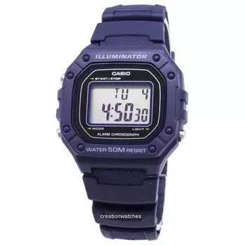 Casio Youth W-218H-2AV W218H-2AV Цифровые мужские часы серый