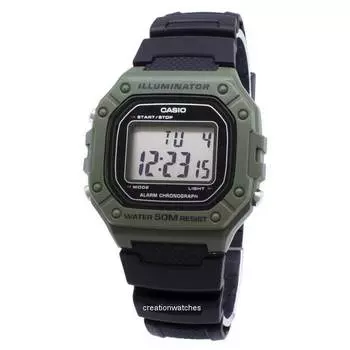 Casio Youth W-218H-3AV W218H-3AV Цифровые мужские часы чёрный