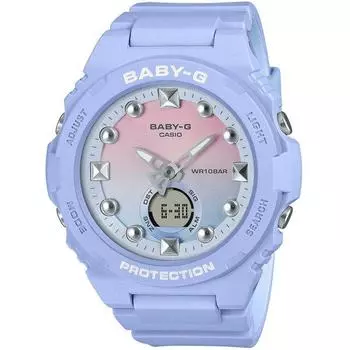 CASIO женские Baby-G BGA-320-2A1JF [BABY-G BGA-320 дополнительный цвет] круглые часы из смолы