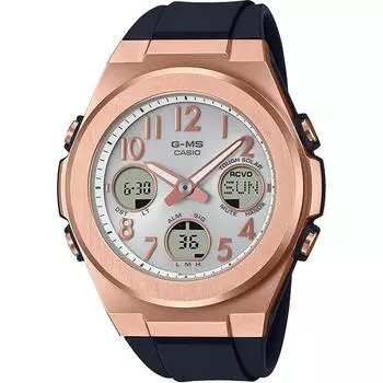 CASIO женские Baby-G MSG-W610G-1AJF [BABY-G G-MS] круглые часы черная смола *нержавеющая сталь