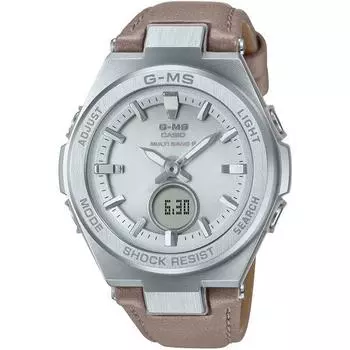 CASIO женские часы Baby-G MSG-W200EL-5AJF [BABY-G G-MS ремешок из эко-кожи] круглые цифровые аналоговые часы