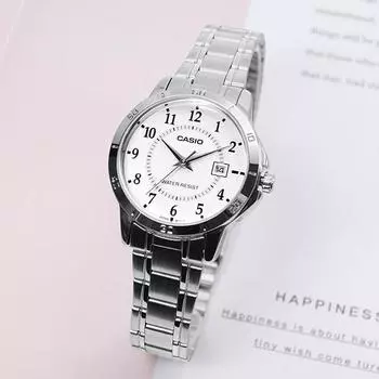 Casio Женские часы с металлическим ремешком LTP-V004D-7B