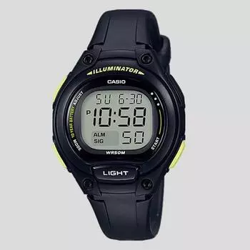Casio Женские цифровые электронные уретановые наручные часы маленькие часы батарея 10 лет черный желтый зеленый 1B