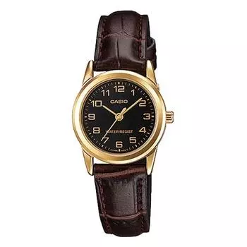 Casio Женские кожаные часы LTP-V001GL-1B