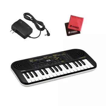 Casiotone Mini Keyboard x Light Adapter Cross Set SA-51 (Black Gray) & & 3-piece