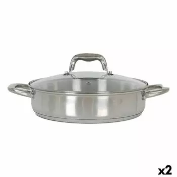 Casserole Avec Couvercle En Verre Quttin 5,3 L (2 Units) TU