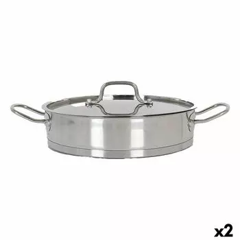 Casserole Avec Couvercle En Verre Quttin 6 L 32,8 Cm (2 Units) TU