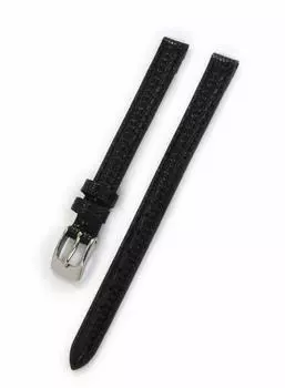 CASSIS Calf Lizard Embossed Watch Strap DONNA Lizard Calf Donna 8mm Black Replacement Tool Included D0000273019008M