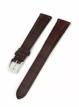 CASSIS Crocodile leather watch strap Waterproof material on the back TYPE PTK 18mm Dark brown Replacement tool included X2506339034018