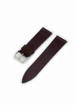CASSIS Crocodile leather watch strap Waterproof material on the back TYPE LGI 24mm Dark brown Replacement tools included X2206339034024
