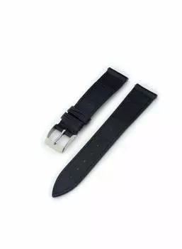 CASSIS Crocodile leather watch strap Waterproof material on the back TYPE LGI 18mm Black Replacement tool included X2206339019018