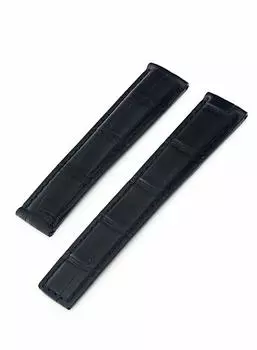 CASSIS Crocodile leather watch strap Waterproof material on the back TYPE TGH 20mm Black Replacement tools included X2402339019020