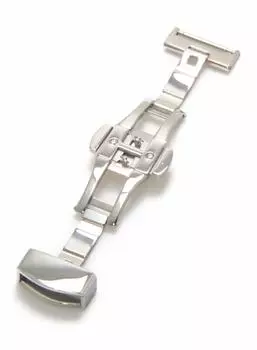 CASSIS Popular Stainless Steel (304) Stainless Steel Watch Buckle PBF D-BUCKLE 304 16mm Mirror Silver (Glossy) Replacement Tool Included CASSM304016