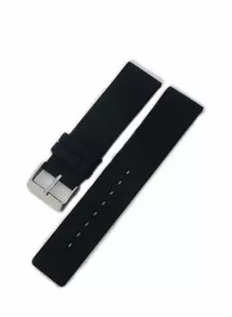 CASSIS Silicone Watch Strap Fully Waterproof TROYES 22mm Black with Replacement Tools U0100465019022