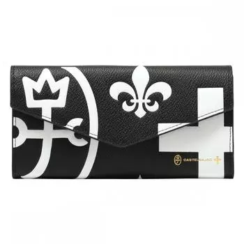 Castelba Jack Cover кожаный женский 081605 Nezel большой вместительный держатель для карт 01 черный