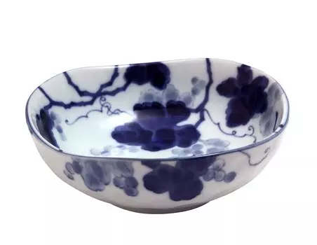Castle Enterprise New Kyoto Series Indigo Dye Grape Triangle 4 5 Pots 1 Piece Obanzaiya-san