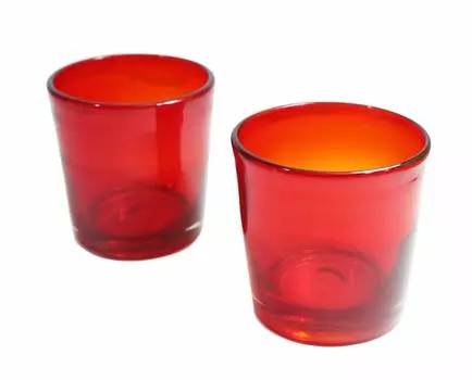 Castle Enterprise Новые Инстаграмные очки ручной работы в стиле Рюкю Rocks, красные, набор из 2 штук [Коммерческий набор] (большой)